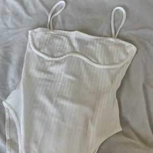 Shien white corset type bodysuit